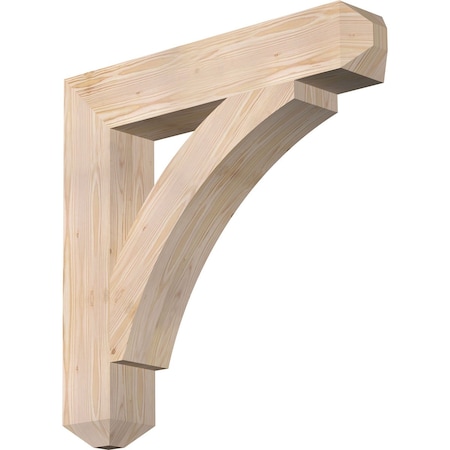Ekena Millwork Thorton Craftsman Smooth Bracket, Douglas Fir, 5 1/2"W x 32"D x 32"H BKT06X32X32THR04SDF